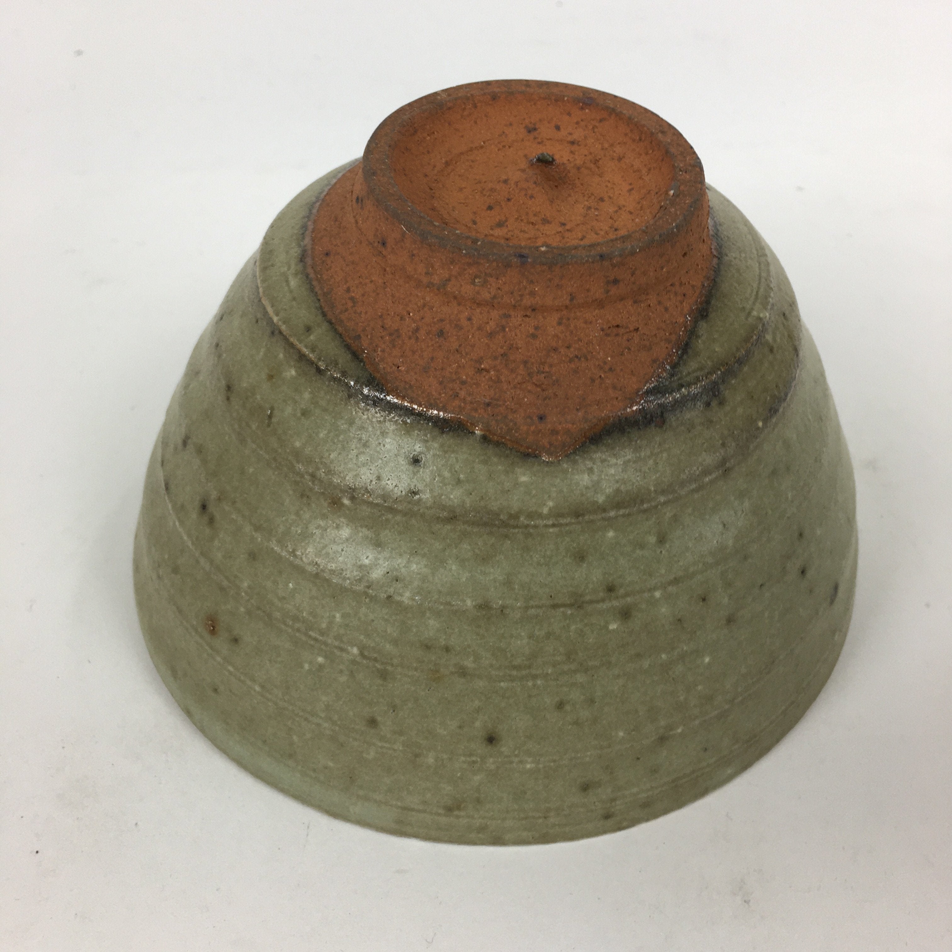 Japanese Ceramic Tea Ceremony Bowl Vtg Chawan Brown Pottery Sado GTB799