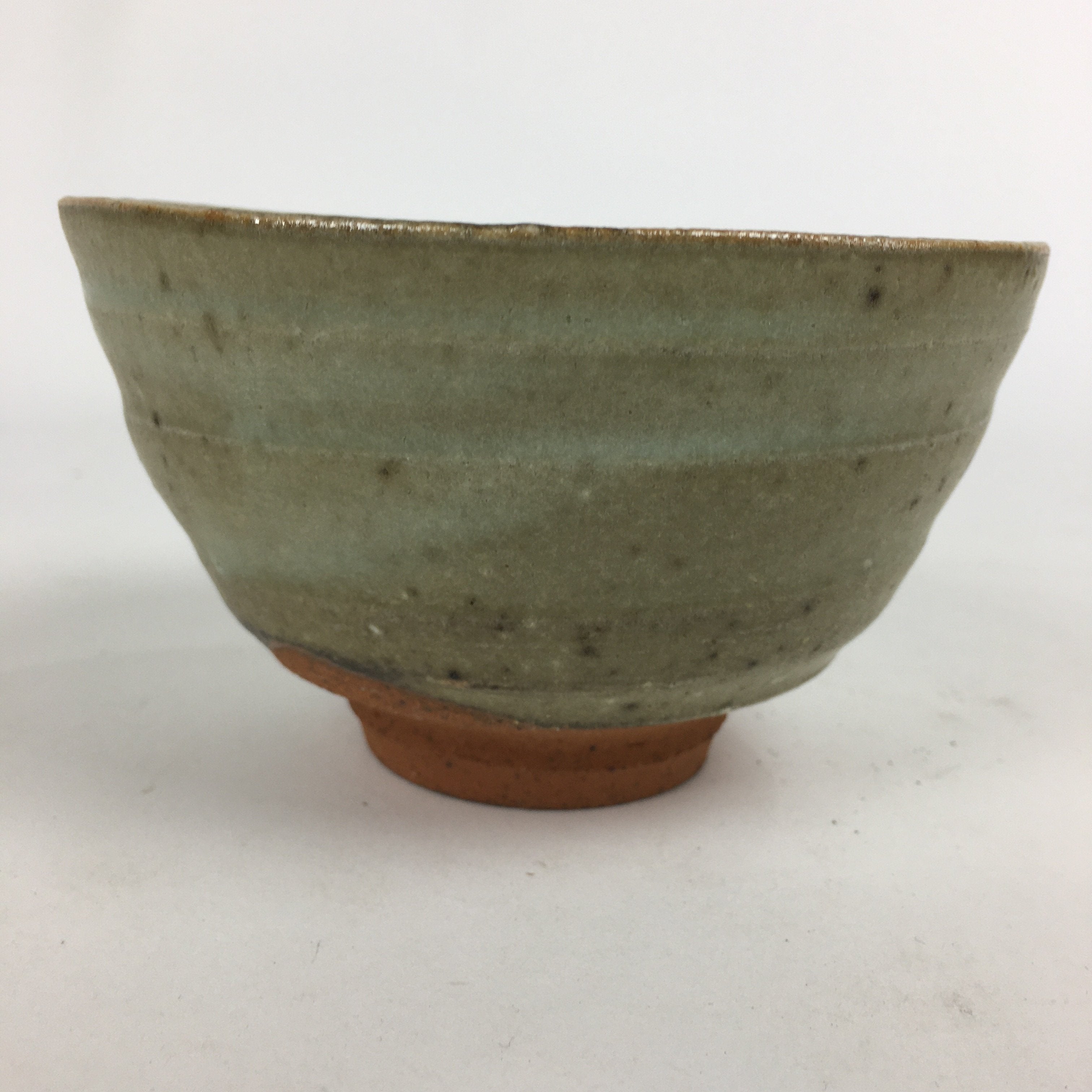 Japanese Ceramic Tea Ceremony Bowl Vtg Chawan Brown Pottery Sado GTB800