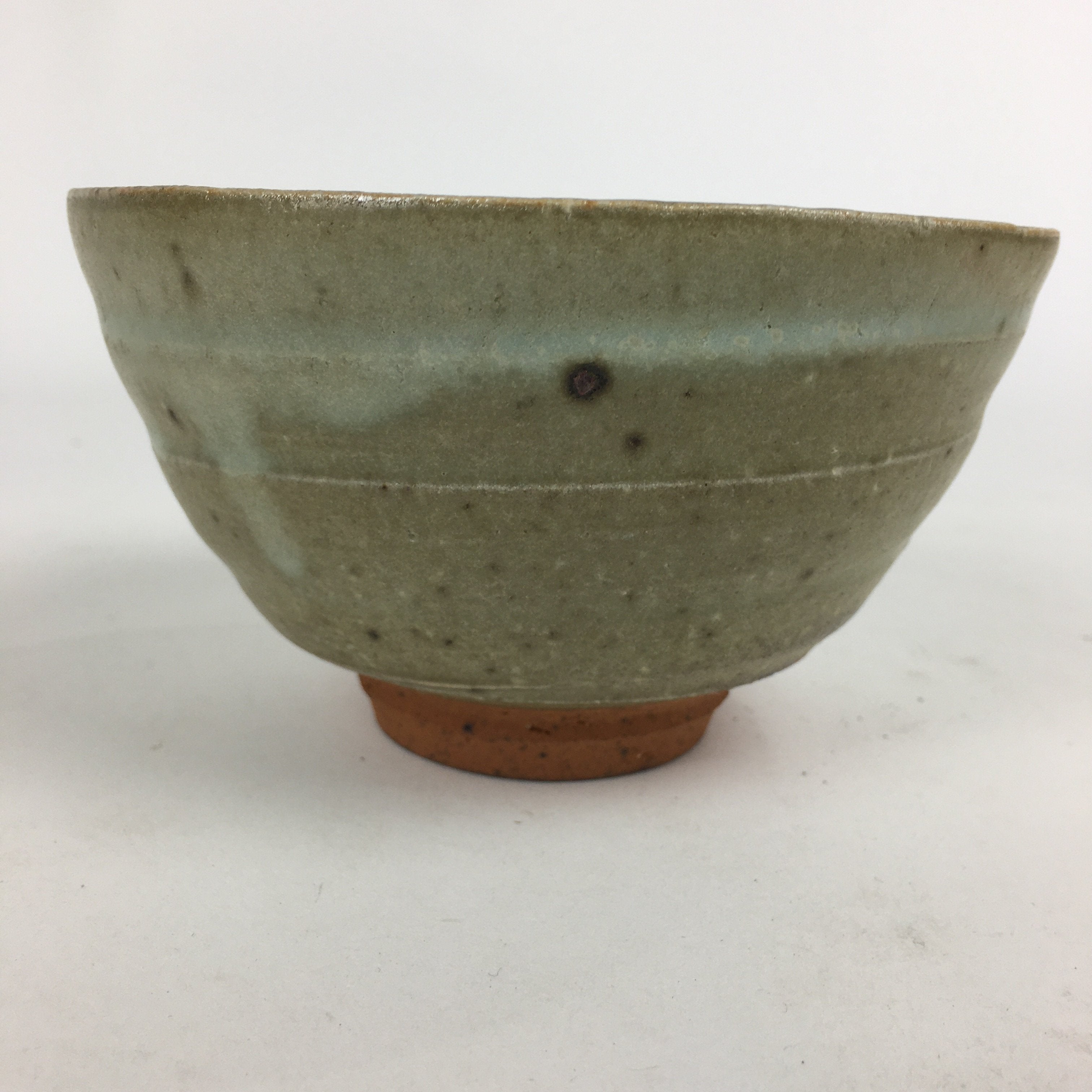 Japanese Ceramic Tea Ceremony Bowl Vtg Chawan Brown Pottery Sado GTB800
