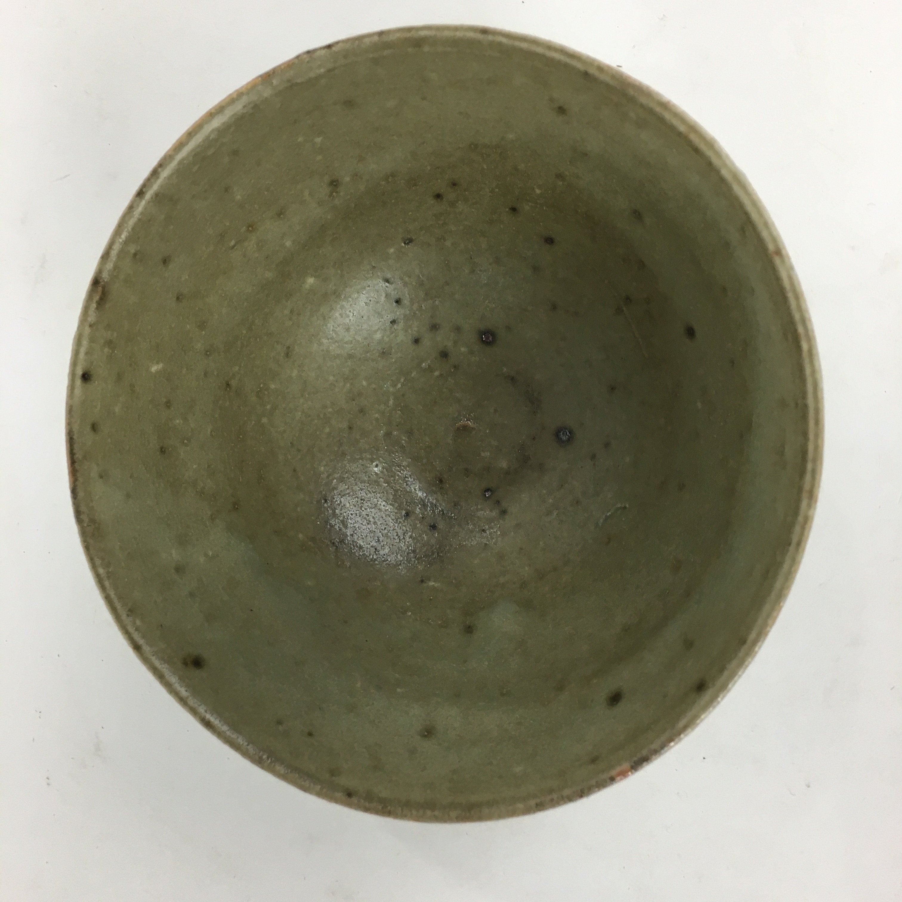 Japanese Ceramic Tea Ceremony Bowl Vtg Chawan Brown Pottery Sado GTB800