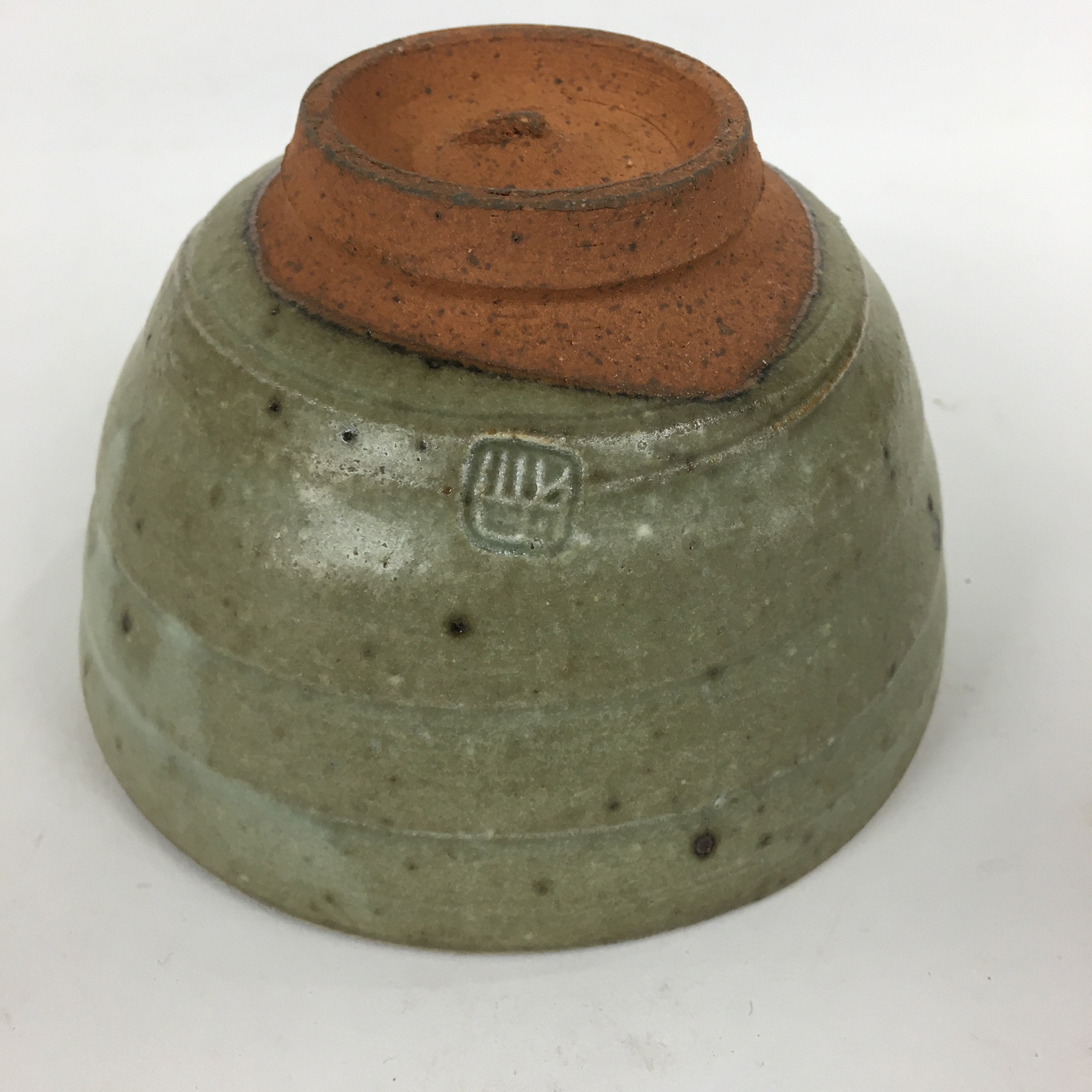 Japanese Ceramic Tea Ceremony Bowl Vtg Chawan Brown Pottery Sado GTB800
