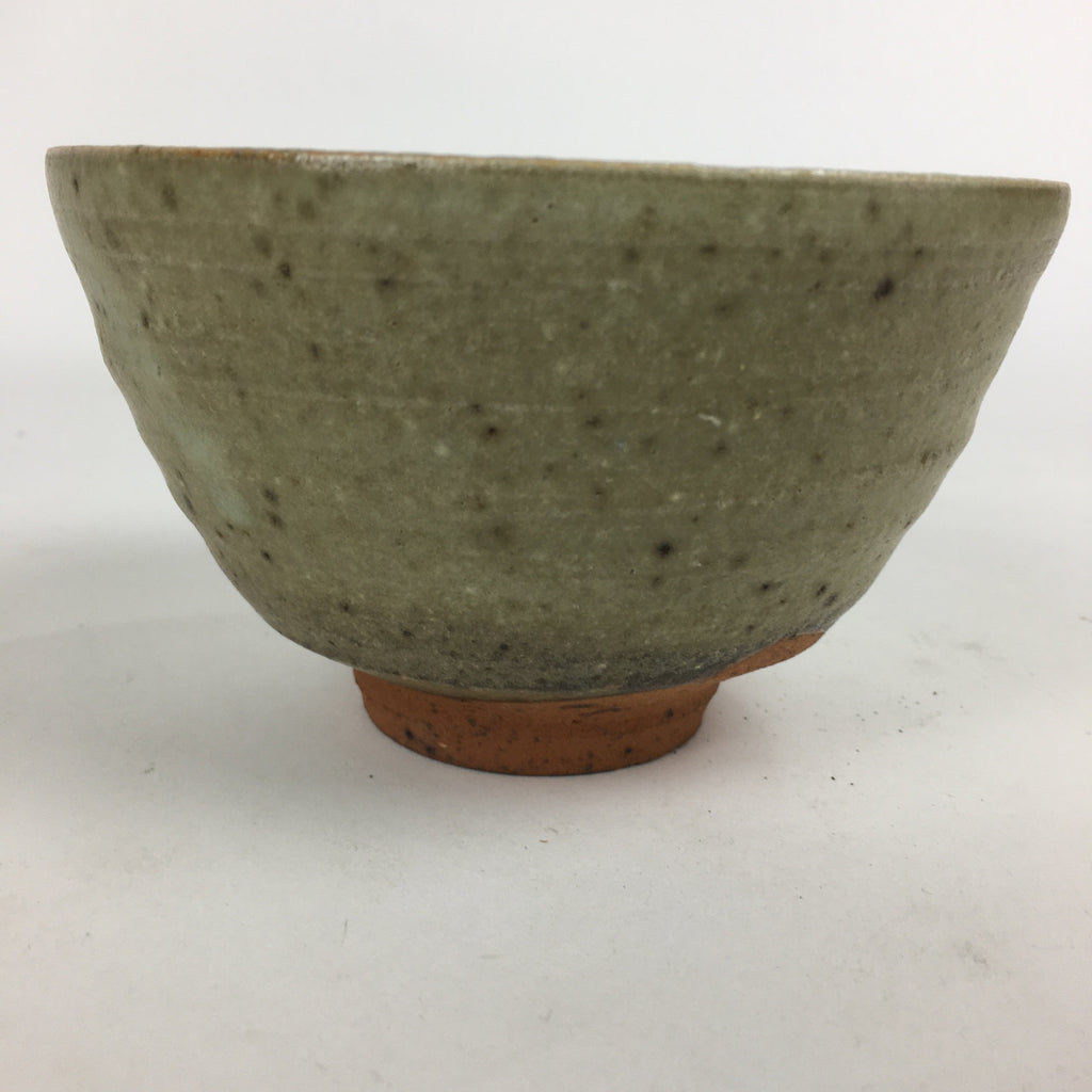Japanese Ceramic Tea Ceremony Bowl Vtg Chawan Brown Pottery Sado GTB801