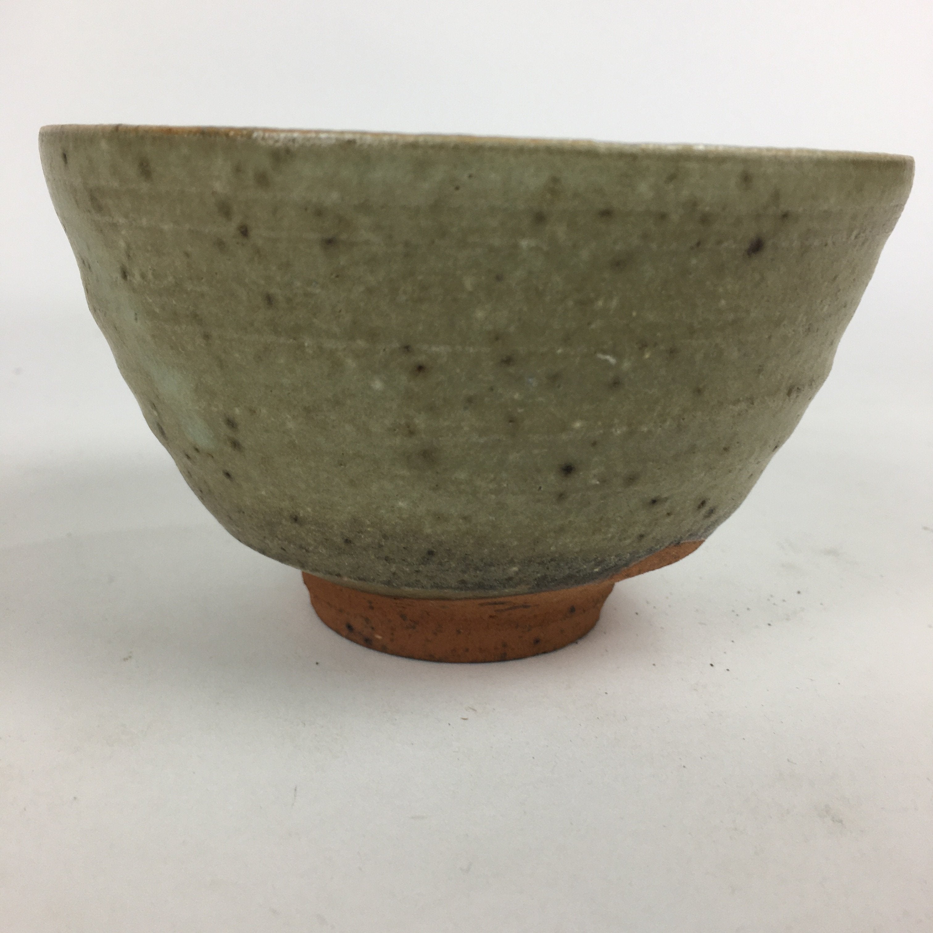 Japanese Ceramic Tea Ceremony Bowl Vtg Chawan Brown Pottery Sado GTB801