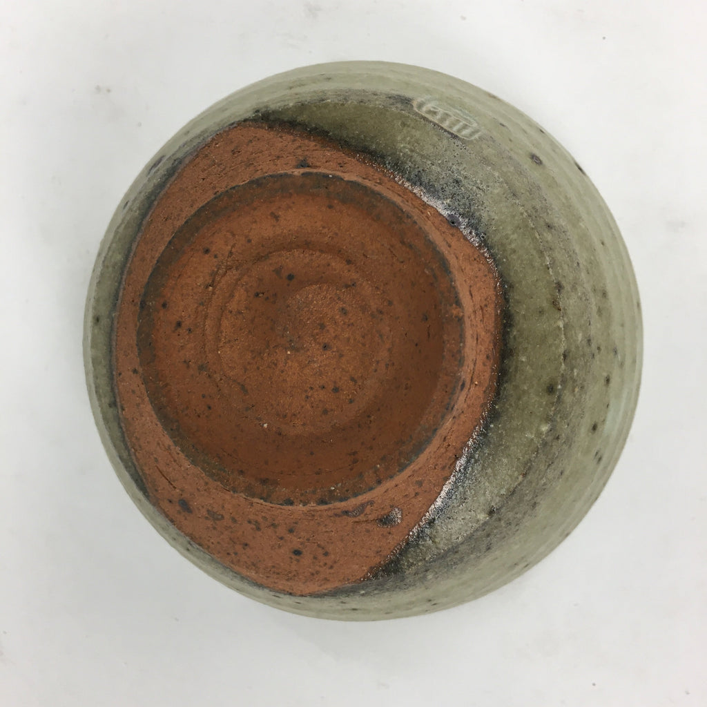 Japanese Ceramic Tea Ceremony Bowl Vtg Chawan Brown Pottery Sado GTB801