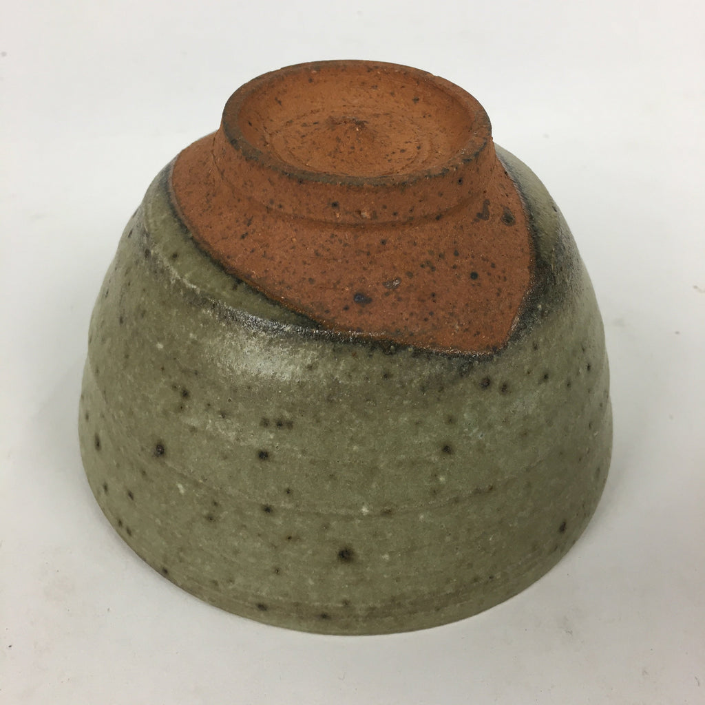 Japanese Ceramic Tea Ceremony Bowl Vtg Chawan Brown Pottery Sado GTB801