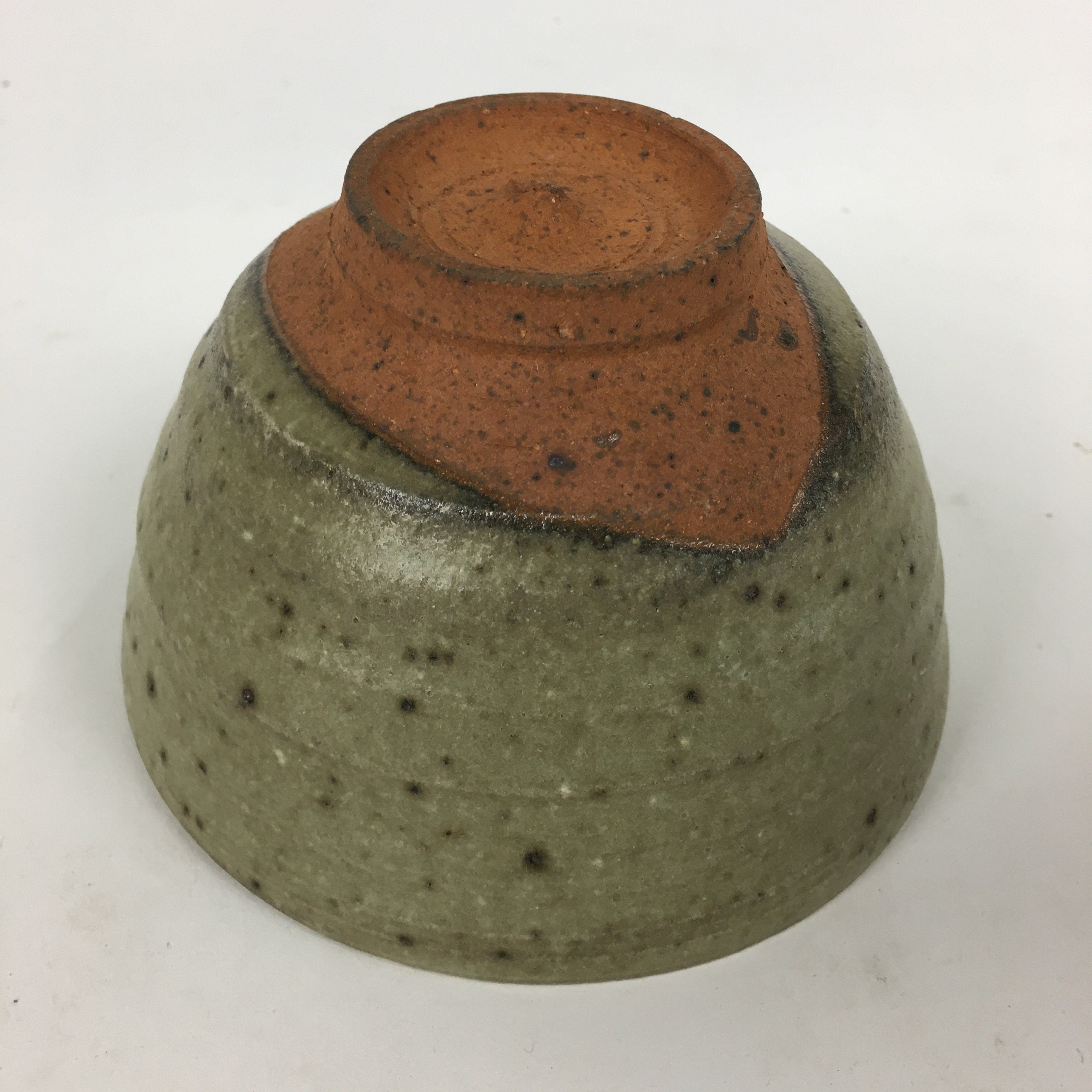 Japanese Ceramic Tea Ceremony Bowl Vtg Chawan Brown Pottery Sado GTB801