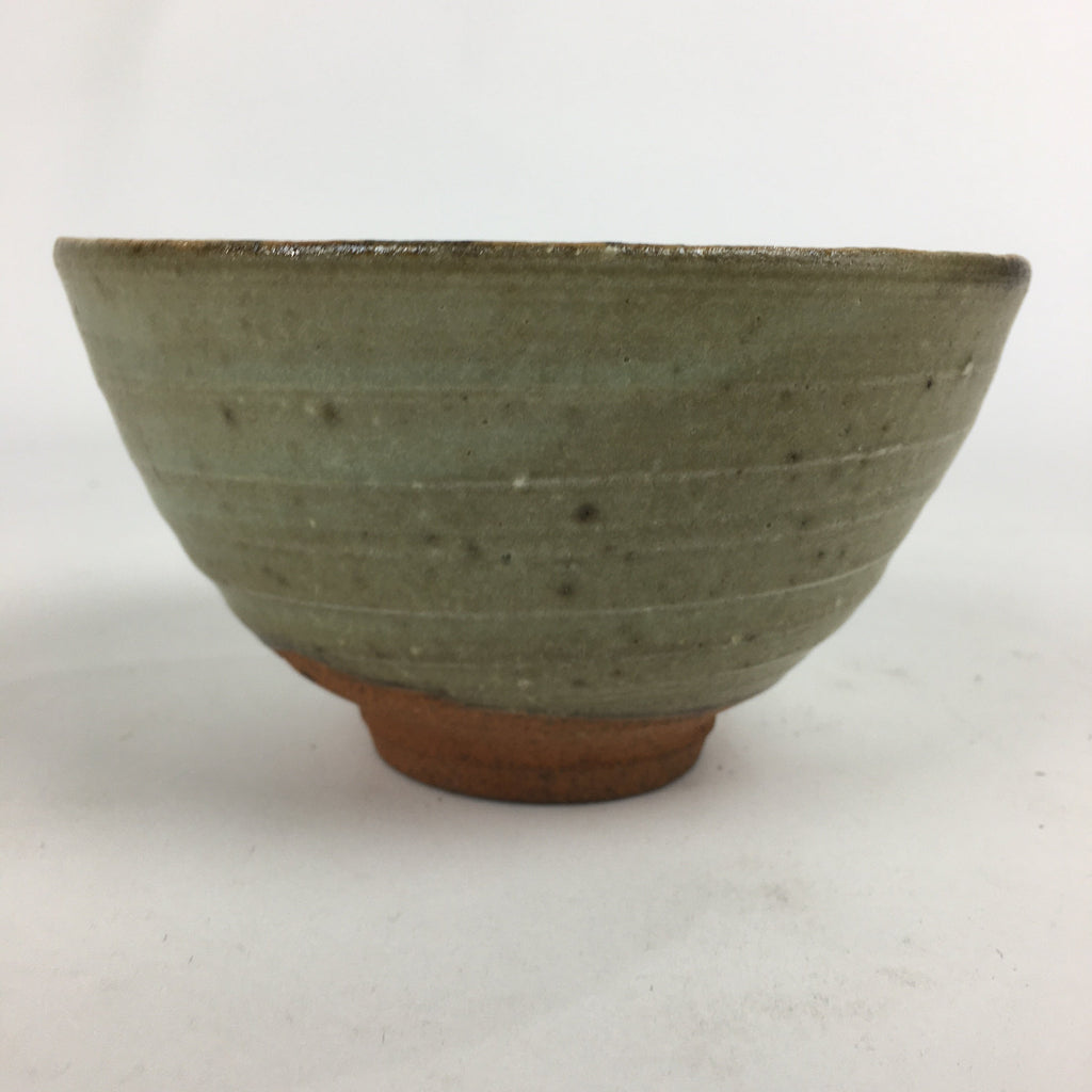 Japanese Ceramic Tea Ceremony Bowl Vtg Chawan Brown Pottery Sado GTB802