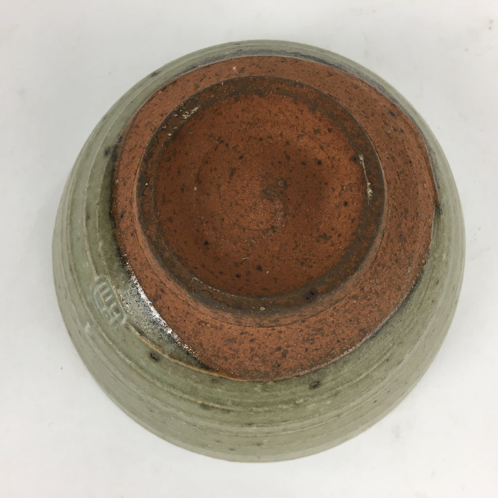 Japanese Ceramic Tea Ceremony Bowl Vtg Chawan Brown Pottery Sado GTB802