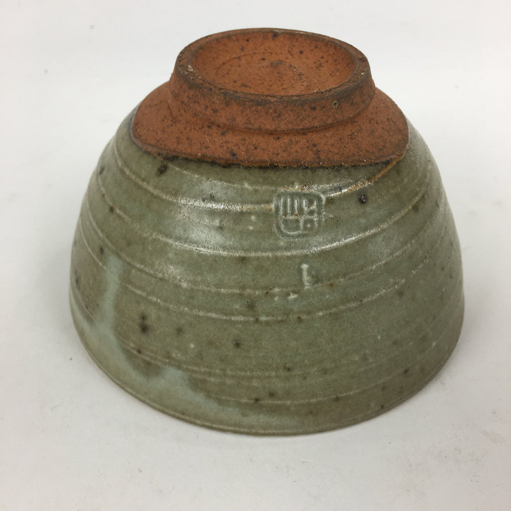 Japanese Ceramic Tea Ceremony Bowl Vtg Chawan Brown Pottery Sado GTB802