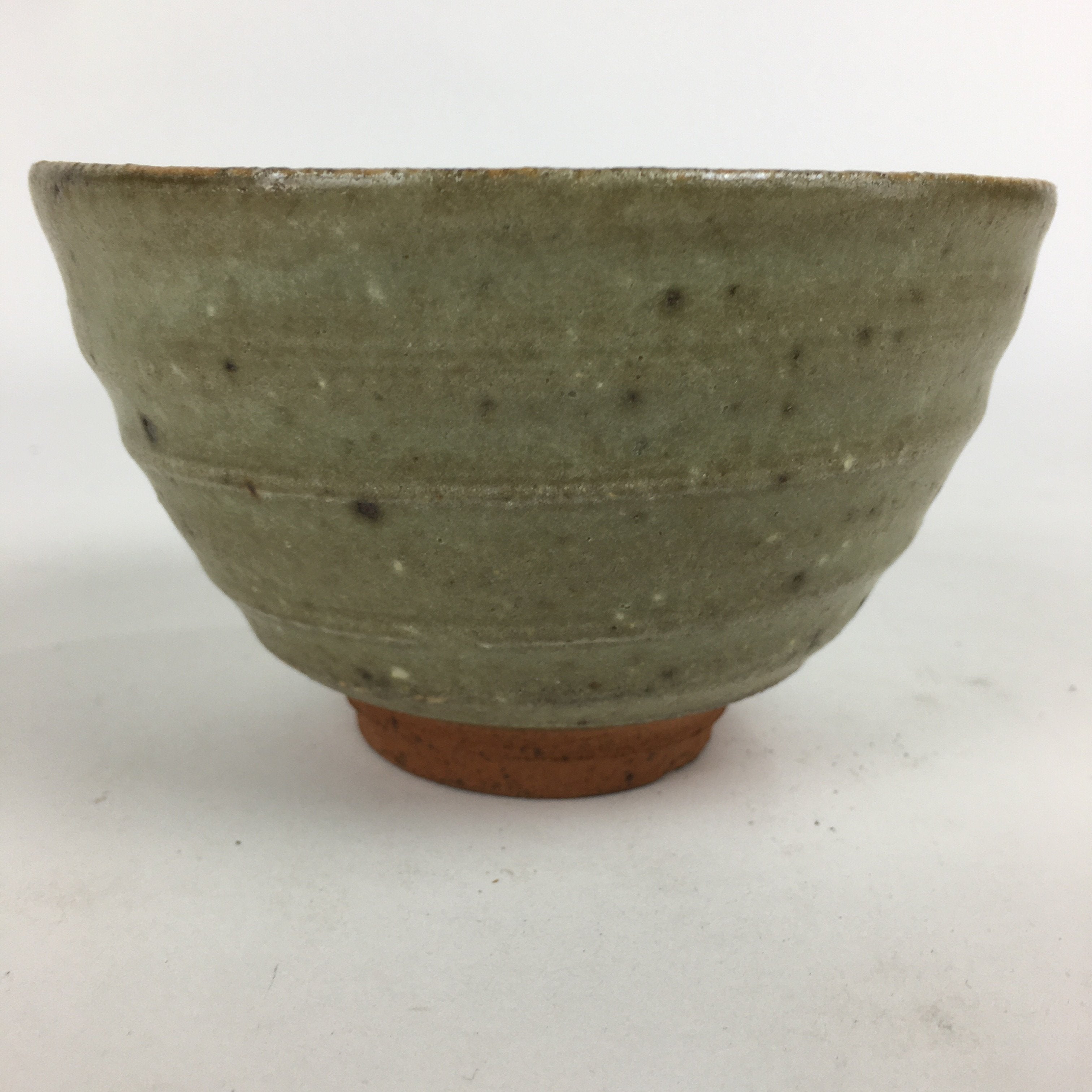 Japanese Ceramic Tea Ceremony Bowl Vtg Chawan Brown Pottery Sado GTB803