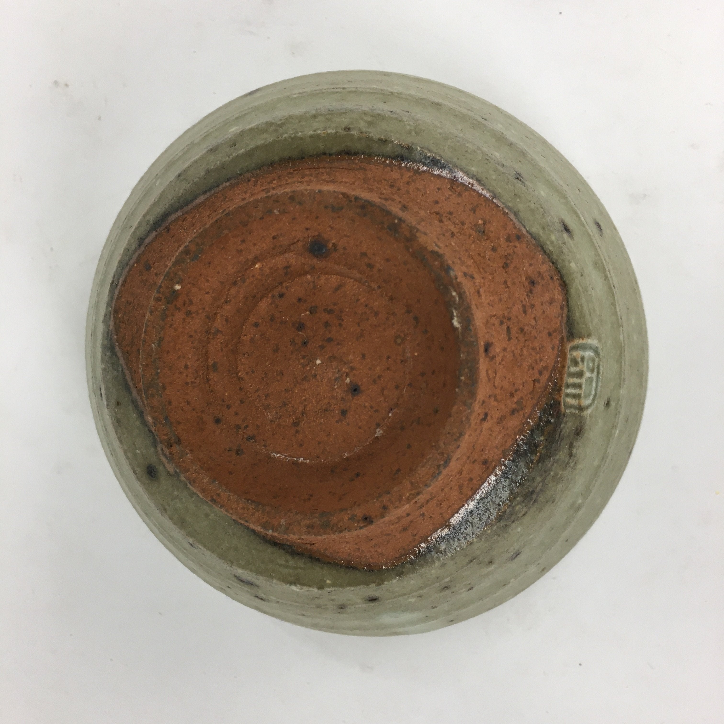 Japanese Ceramic Tea Ceremony Bowl Vtg Chawan Brown Pottery Sado GTB803