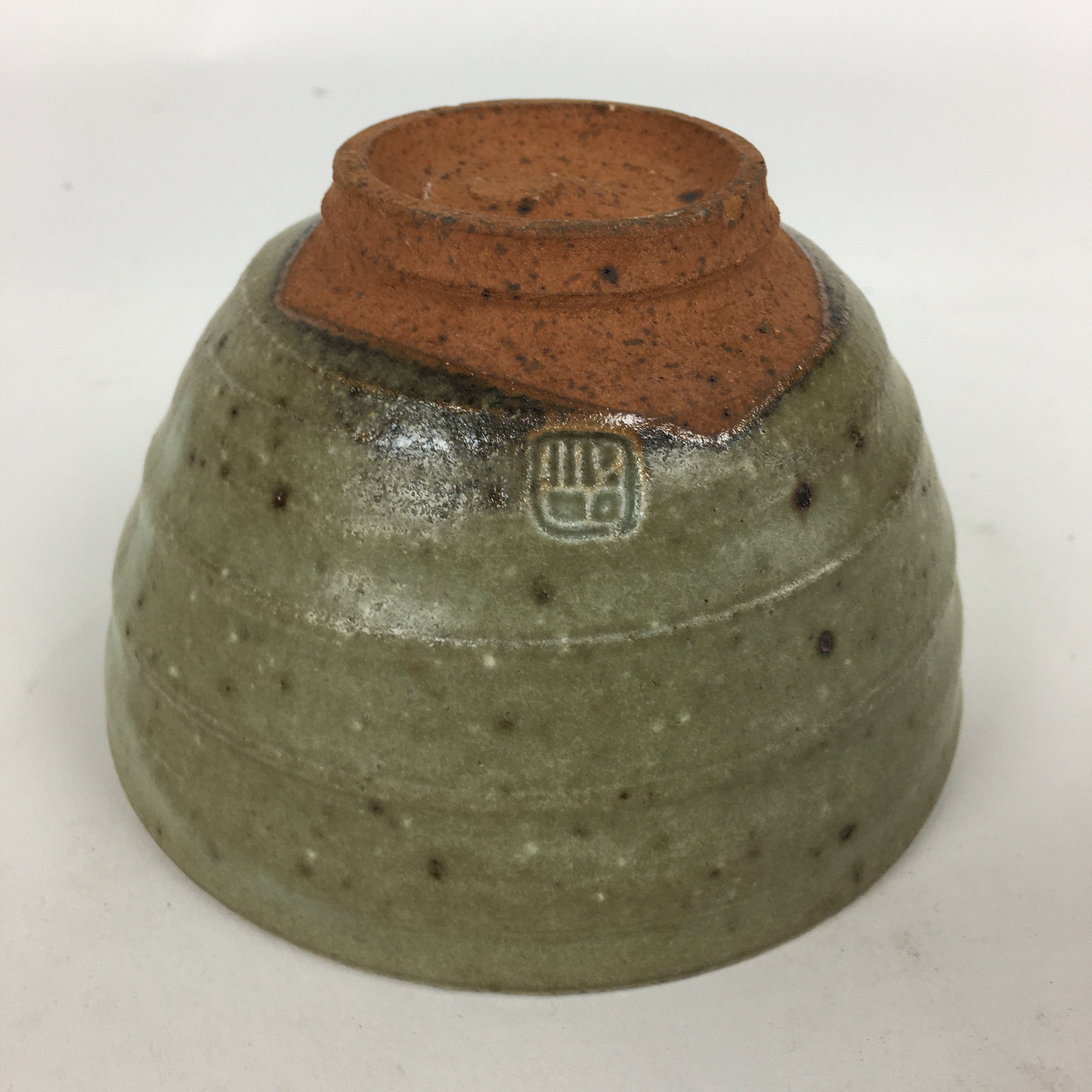 Japanese Ceramic Tea Ceremony Bowl Vtg Chawan Brown Pottery Sado GTB803