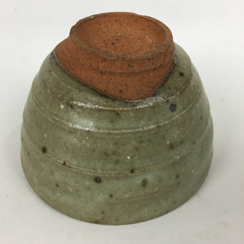 Japanese Ceramic Tea Ceremony Bowl Vtg Chawan Brown Pottery Sado GTB803