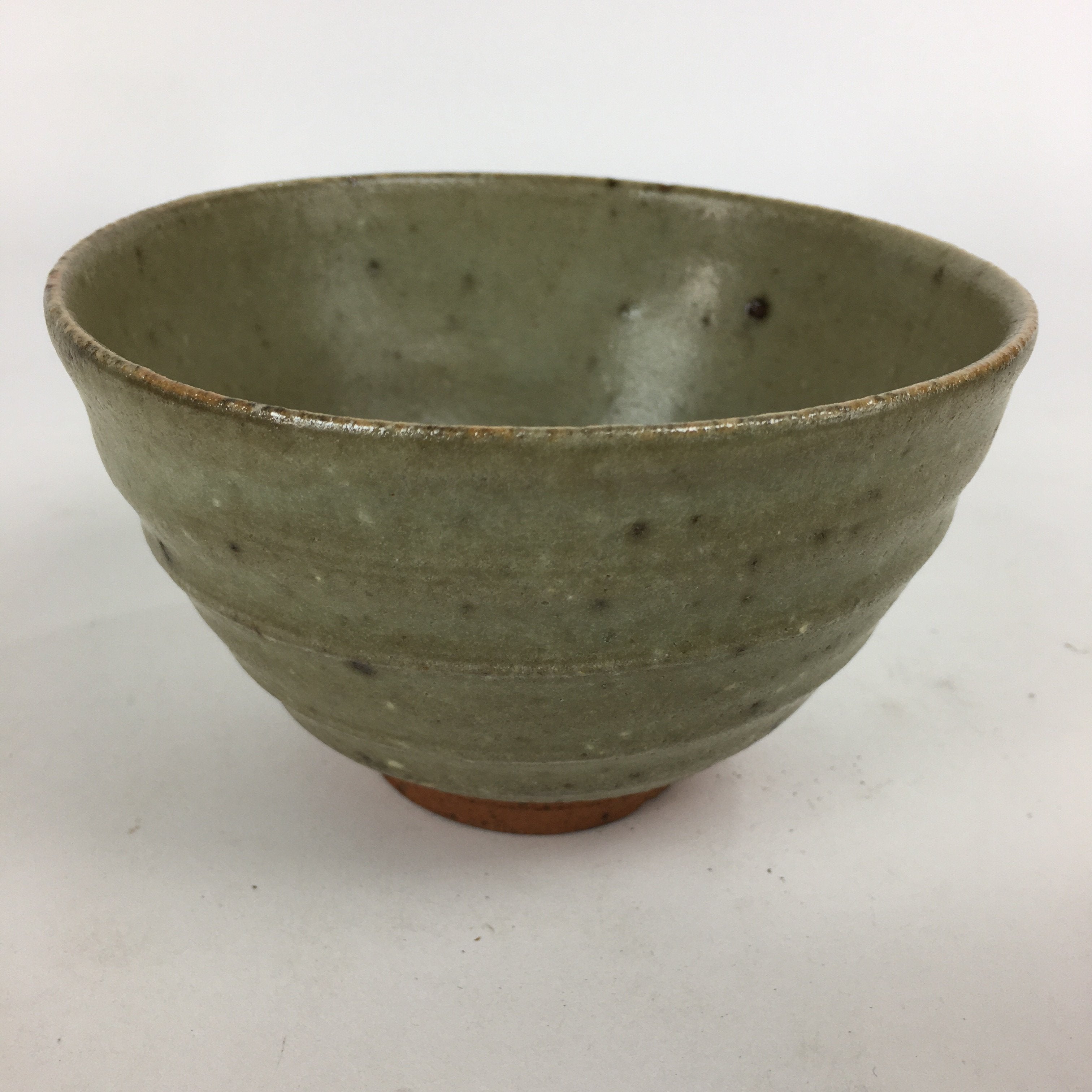 Japanese Ceramic Tea Ceremony Bowl Vtg Chawan Brown Pottery Sado GTB803