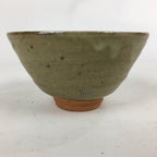 Japanese Ceramic Tea Ceremony Bowl Vtg Chawan Brown Pottery Sado GTB811