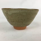 Japanese Ceramic Tea Ceremony Bowl Vtg Chawan Brown Pottery Sado GTB811