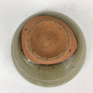 Japanese Ceramic Tea Ceremony Bowl Vtg Chawan Brown Pottery Sado GTB811
