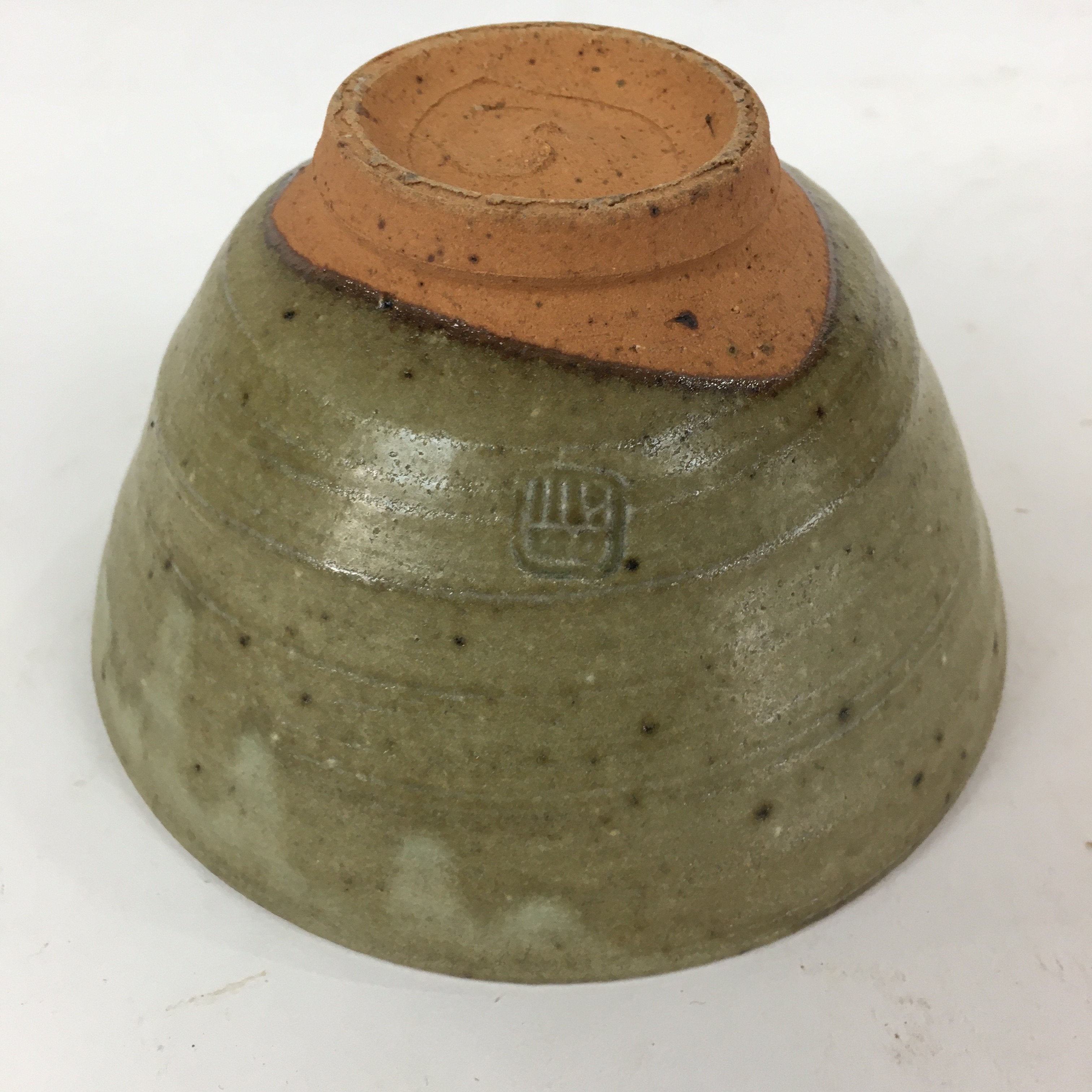 Japanese Ceramic Tea Ceremony Bowl Vtg Chawan Brown Pottery Sado GTB811