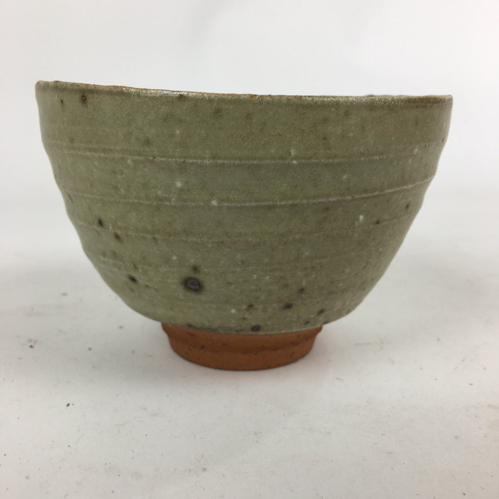 Japanese Ceramic Tea Ceremony Bowl Vtg Chawan Brown Pottery Sado GTB812