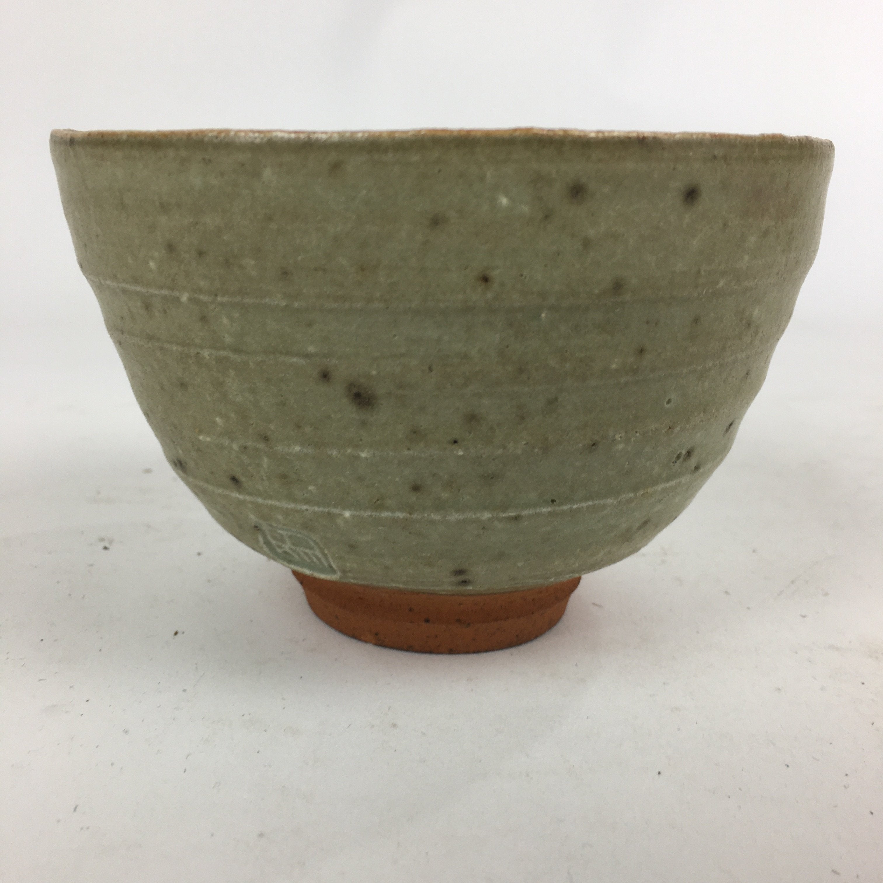 Japanese Ceramic Tea Ceremony Bowl Vtg Chawan Brown Pottery Sado GTB812