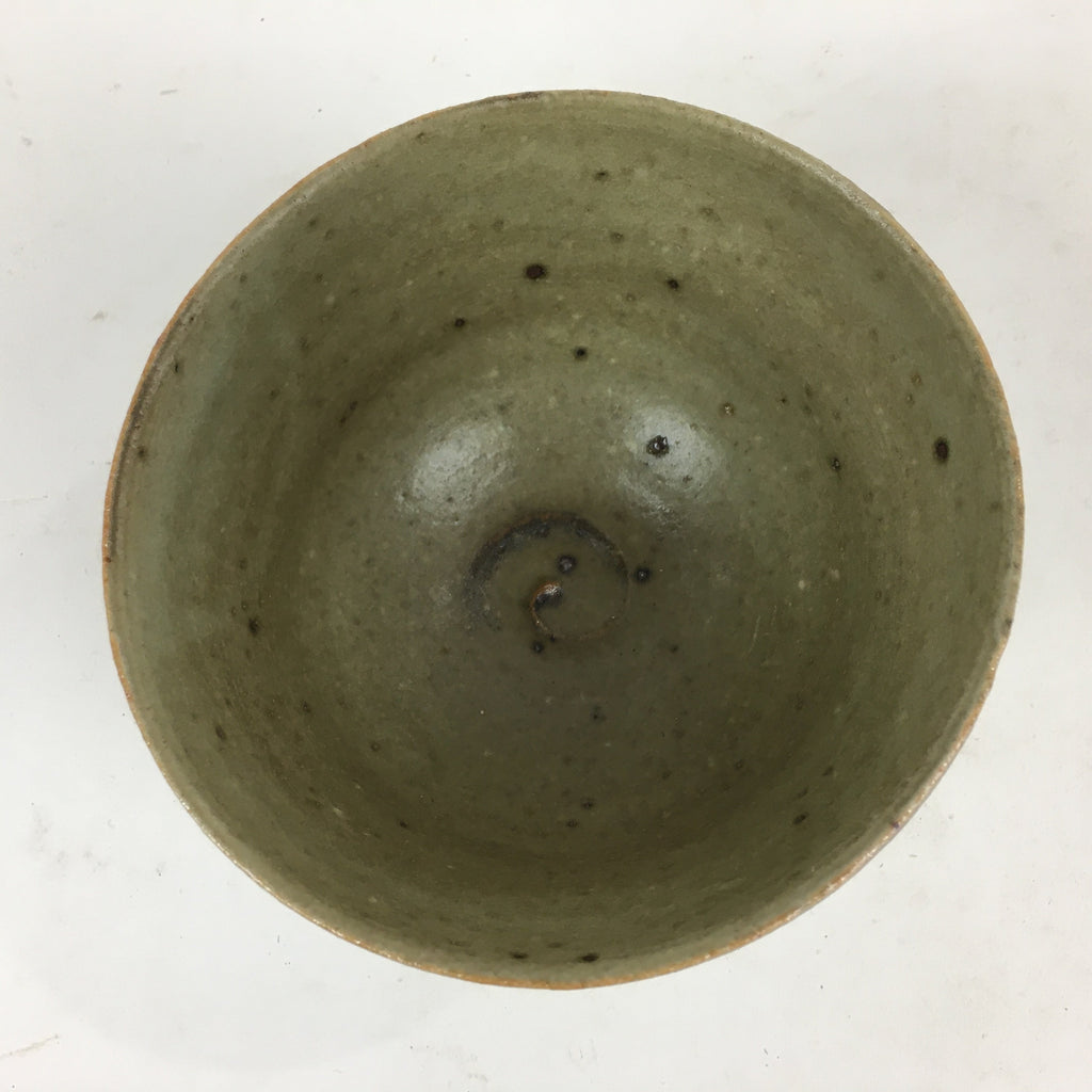 Japanese Ceramic Tea Ceremony Bowl Vtg Chawan Brown Pottery Sado GTB812