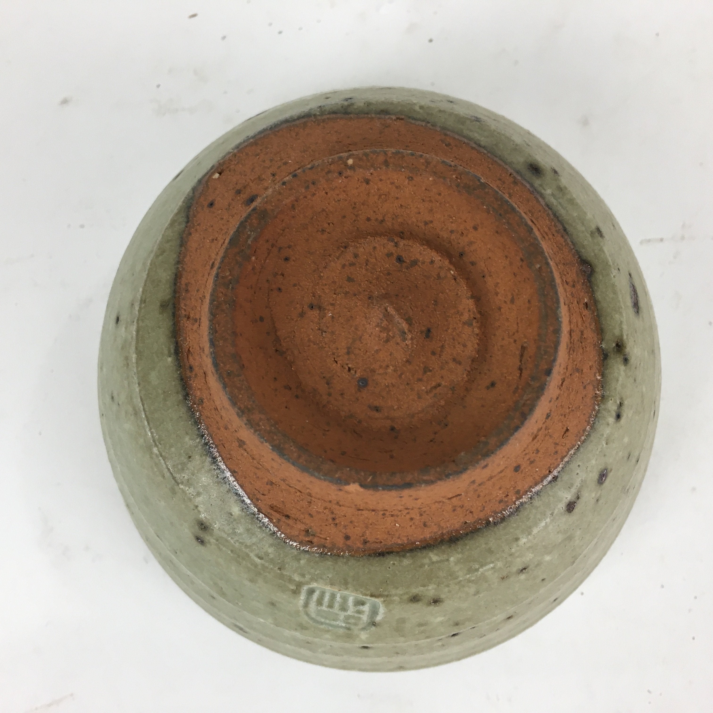 Japanese Ceramic Tea Ceremony Bowl Vtg Chawan Brown Pottery Sado GTB812