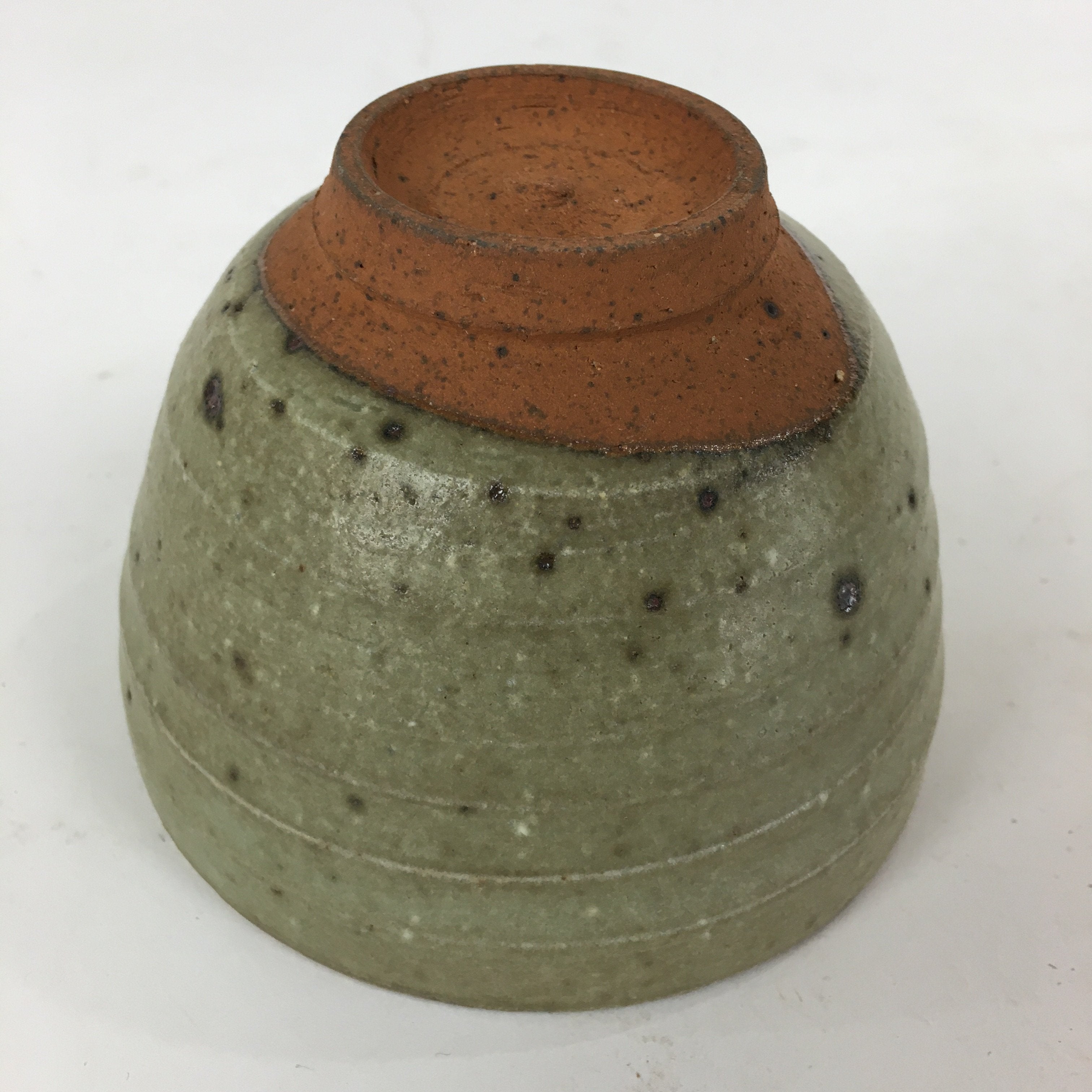 Japanese Ceramic Tea Ceremony Bowl Vtg Chawan Brown Pottery Sado GTB812