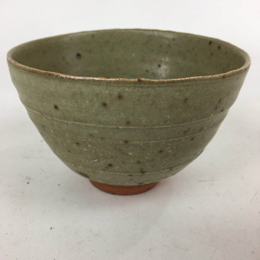 Japanese Ceramic Tea Ceremony Bowl Vtg Chawan Brown Pottery Sado GTB812