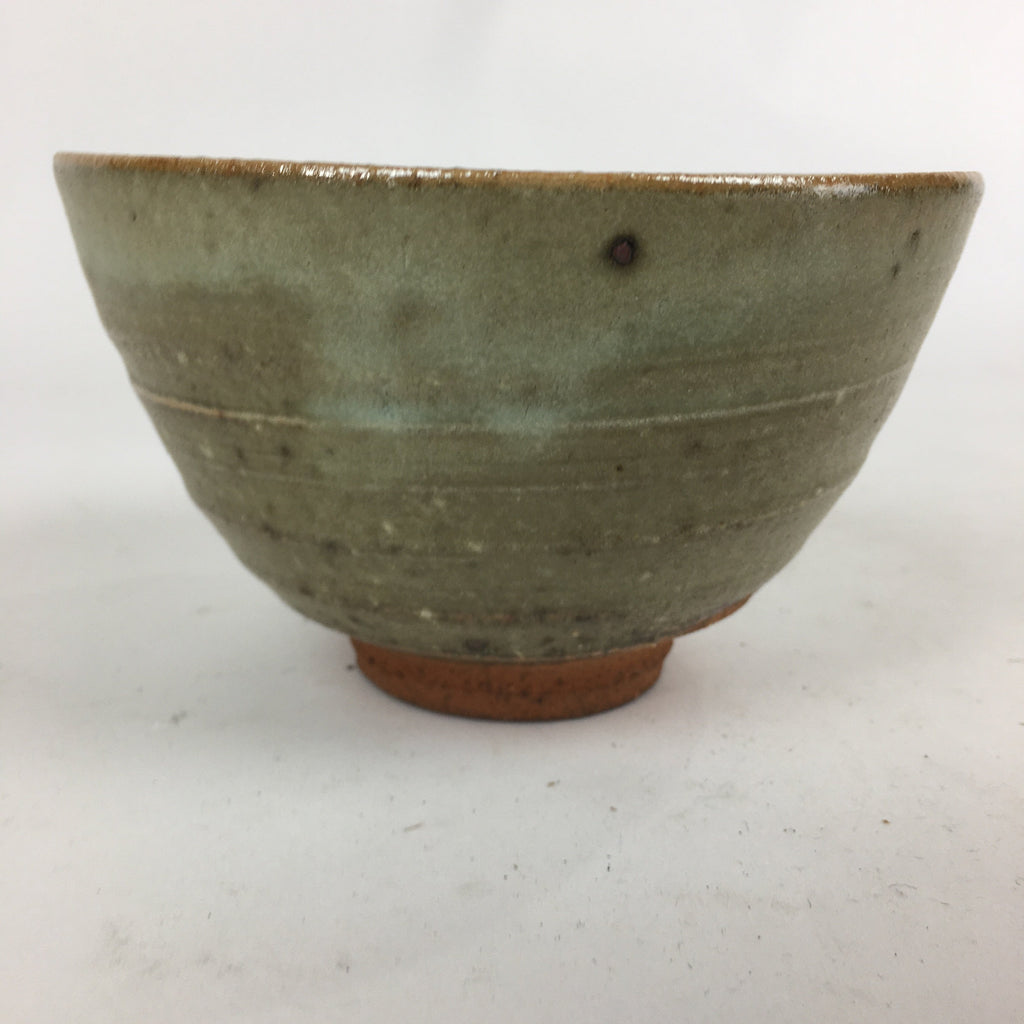 Japanese Ceramic Tea Ceremony Bowl Vtg Chawan Brown Pottery Sado GTB814