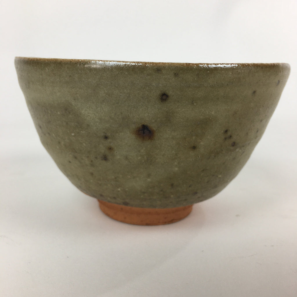 Japanese Ceramic Tea Ceremony Bowl Vtg Chawan Brown Pottery Sado GTB815