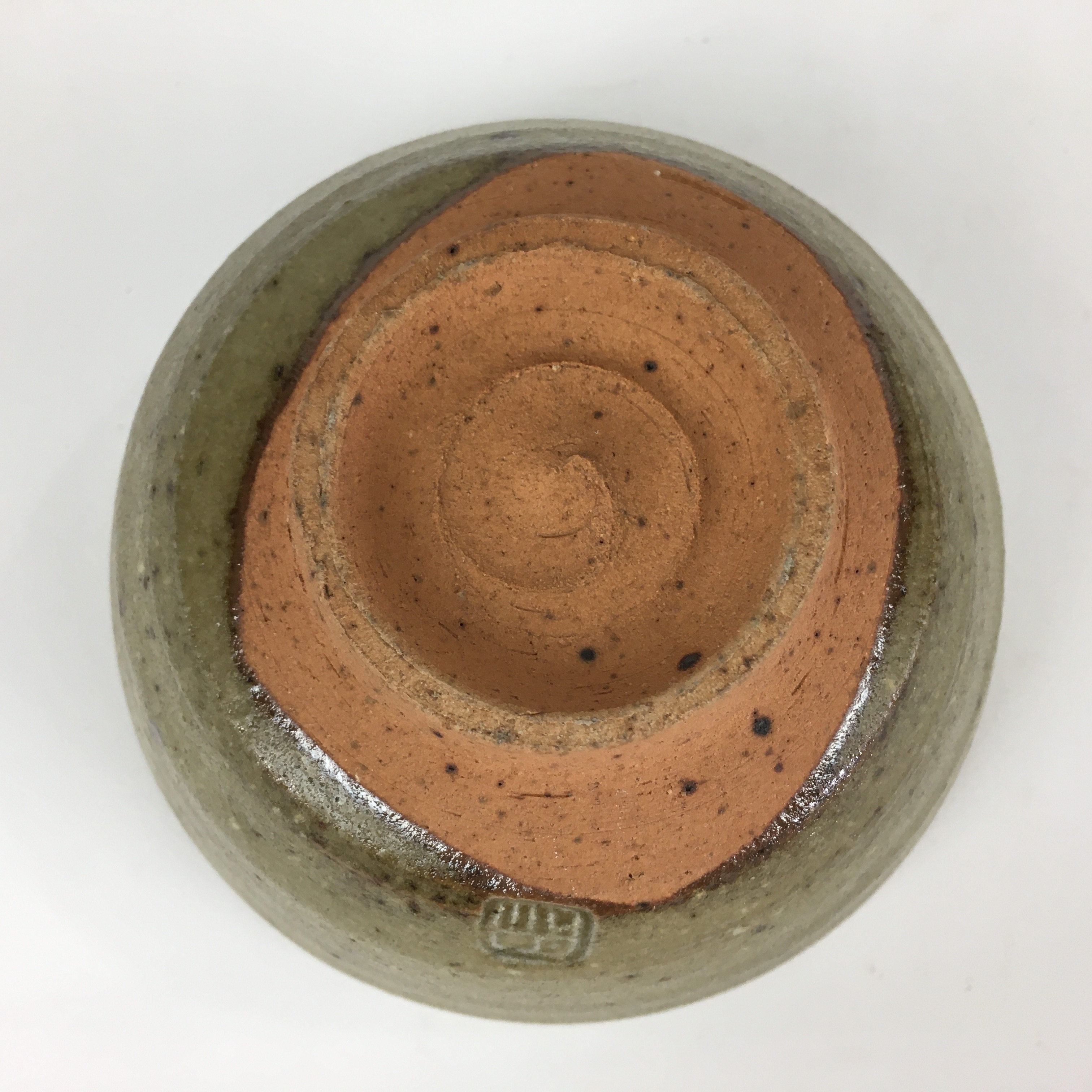 Japanese Ceramic Tea Ceremony Bowl Vtg Chawan Brown Pottery Sado GTB815