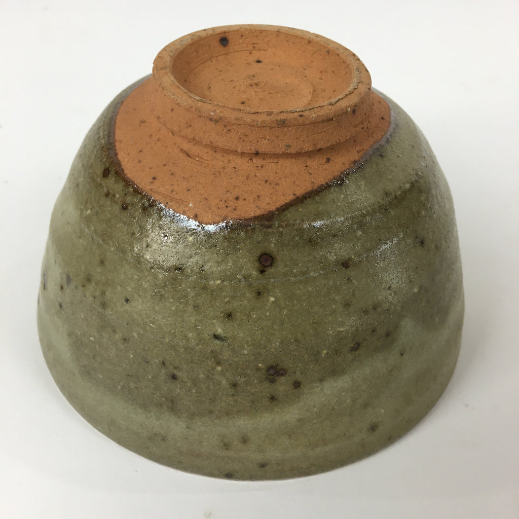 Japanese Ceramic Tea Ceremony Bowl Vtg Chawan Brown Pottery Sado GTB815