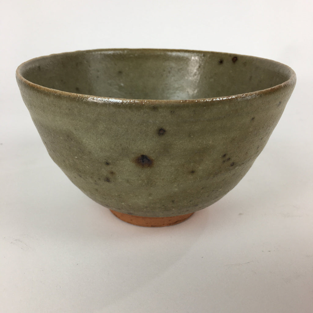 Japanese Ceramic Tea Ceremony Bowl Vtg Chawan Brown Pottery Sado GTB815