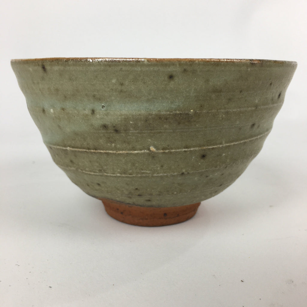 Japanese Ceramic Tea Ceremony Bowl Vtg Chawan Brown Pottery Sado GTB816