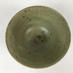 Japanese Ceramic Tea Ceremony Bowl Vtg Chawan Brown Pottery Sado GTB816