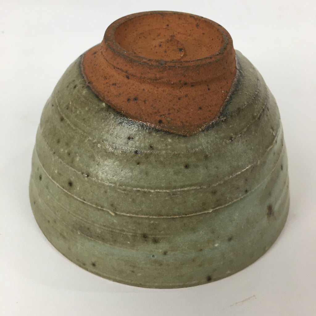Japanese Ceramic Tea Ceremony Bowl Vtg Chawan Brown Pottery Sado GTB816