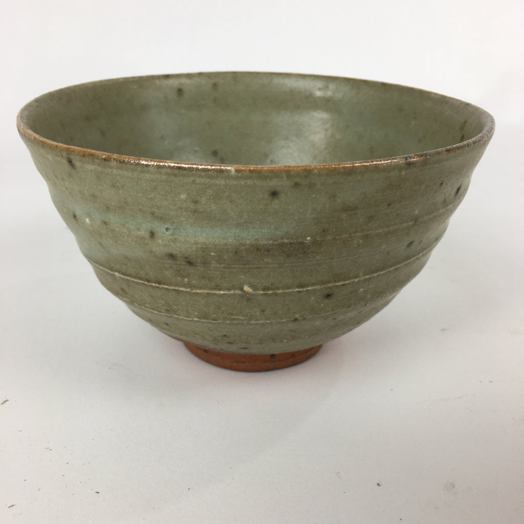 Japanese Ceramic Tea Ceremony Bowl Vtg Chawan Brown Pottery Sado GTB816