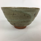 Japanese Ceramic Tea Ceremony Bowl Vtg Chawan Brown Pottery Sado GTB817