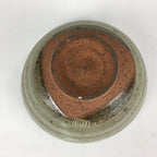 Japanese Ceramic Tea Ceremony Bowl Vtg Chawan Brown Pottery Sado GTB817