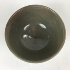 Japanese Ceramic Tea Ceremony Bowl Vtg Chawan Brown Pottery Sado GTB819