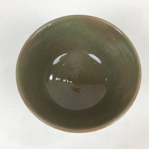 Japanese Ceramic Tea Ceremony Bowl Vtg Chawan Brown Pottery Sado GTB821