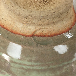 Japanese Ceramic Tea Ceremony Bowl Vtg Chawan Brown Pottery Sado GTB825