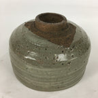 Japanese Ceramic Tea Ceremony Bowl Vtg Gray Yubisuji Line Pottery Chawan GTB741
