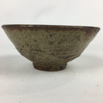 Japanese Ceramic Tea Ceremony Green Tea Bowl Vtg Brown Matcha Chawan GTB843