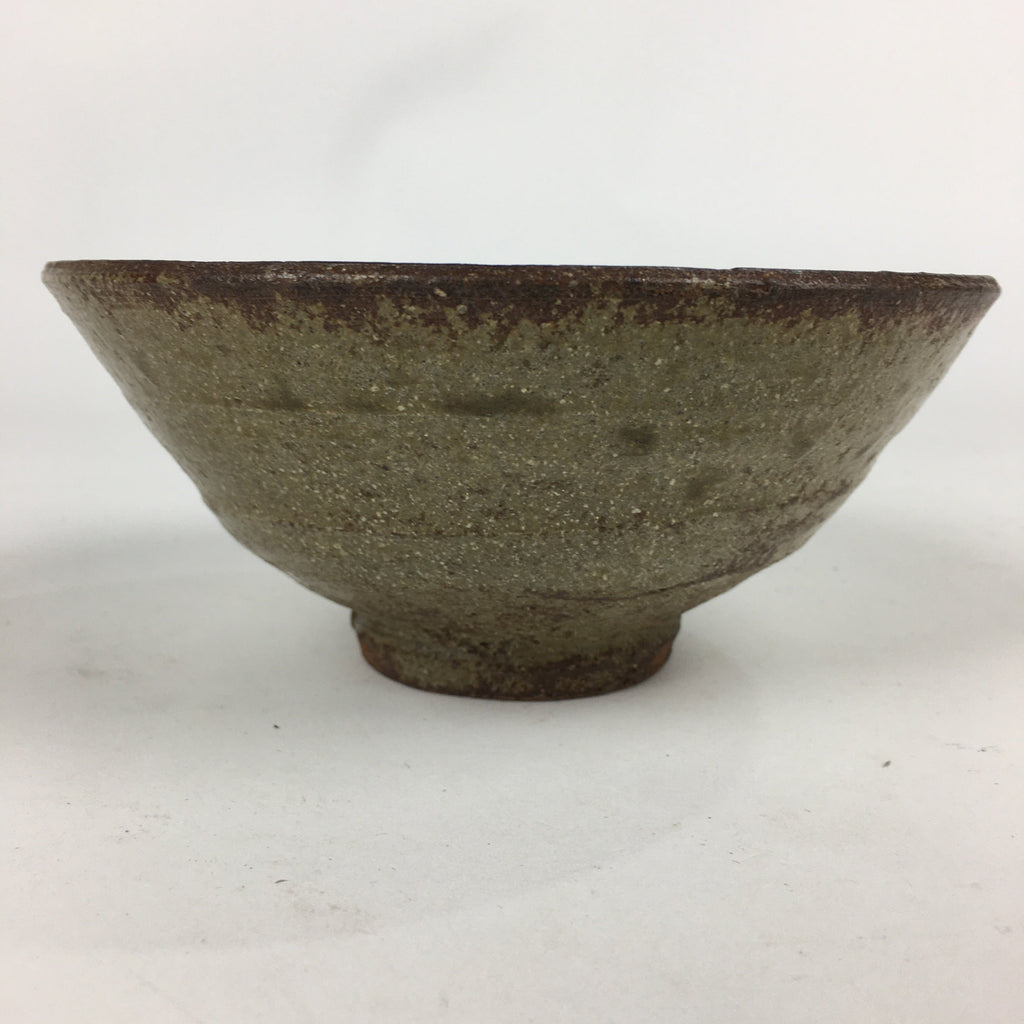 Japanese Ceramic Tea Ceremony Green Tea Bowl Vtg Brown Matcha Chawan GTB843