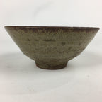 Japanese Ceramic Tea Ceremony Green Tea Bowl Vtg Brown Matcha Chawan GTB843