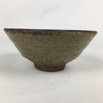 Japanese Ceramic Tea Ceremony Green Tea Bowl Vtg Brown Matcha Chawan GTB843
