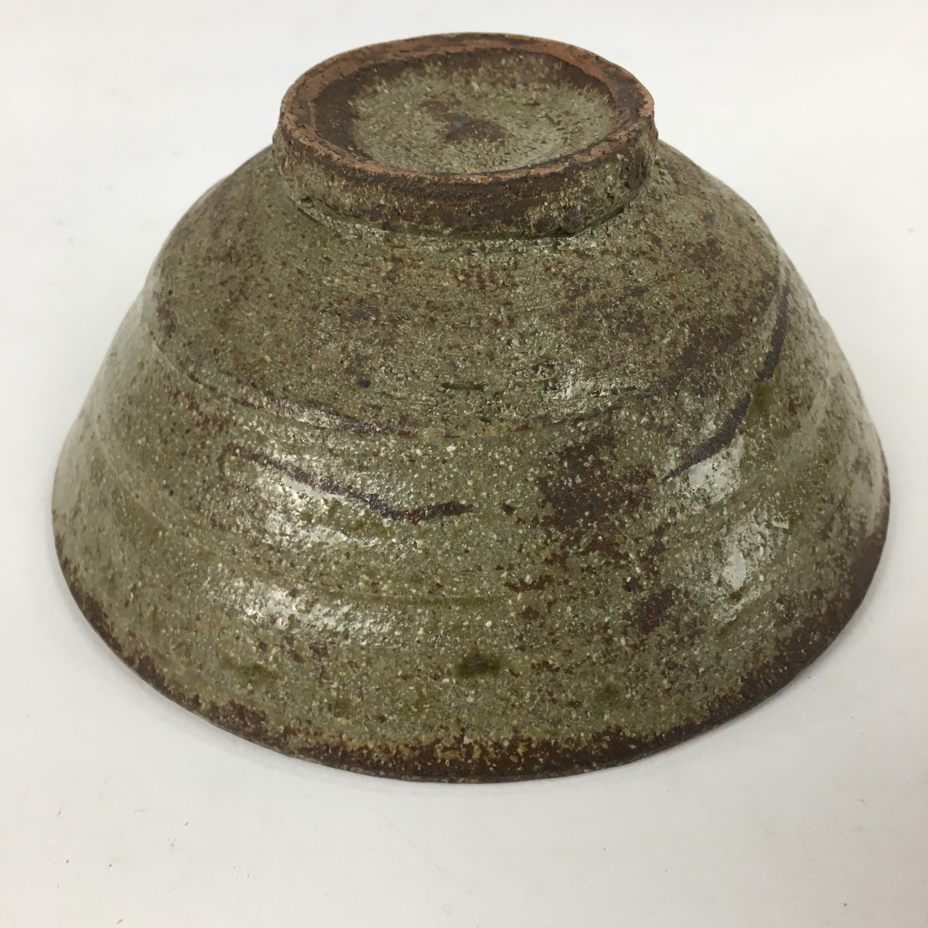 Japanese Ceramic Tea Ceremony Green Tea Bowl Vtg Brown Matcha Chawan GTB843