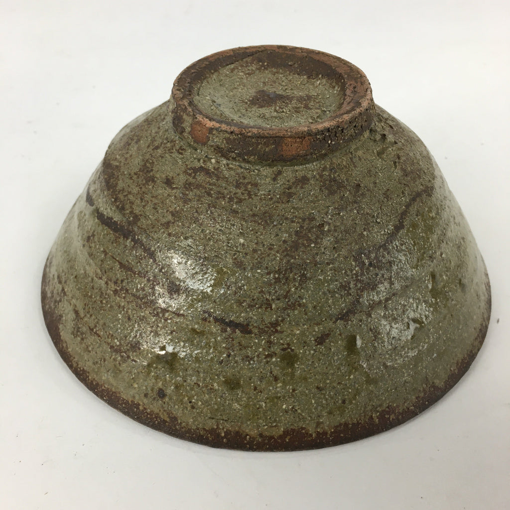 Japanese Ceramic Tea Ceremony Green Tea Bowl Vtg Brown Matcha Chawan GTB843
