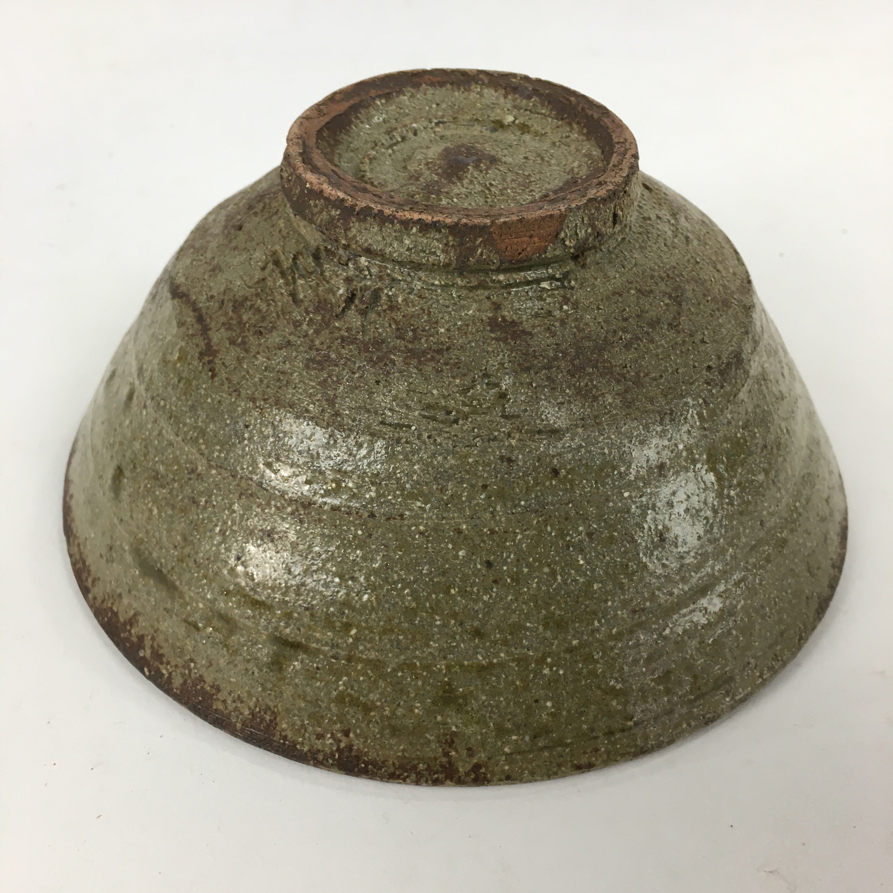 Japanese Ceramic Tea Ceremony Green Tea Bowl Vtg Brown Matcha Chawan GTB843